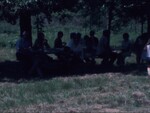 People Enjoy a Picnic While Listening to Music